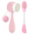 Ruby Face Double Sided Cleansing Facial Brush & Mask Applicator Pink